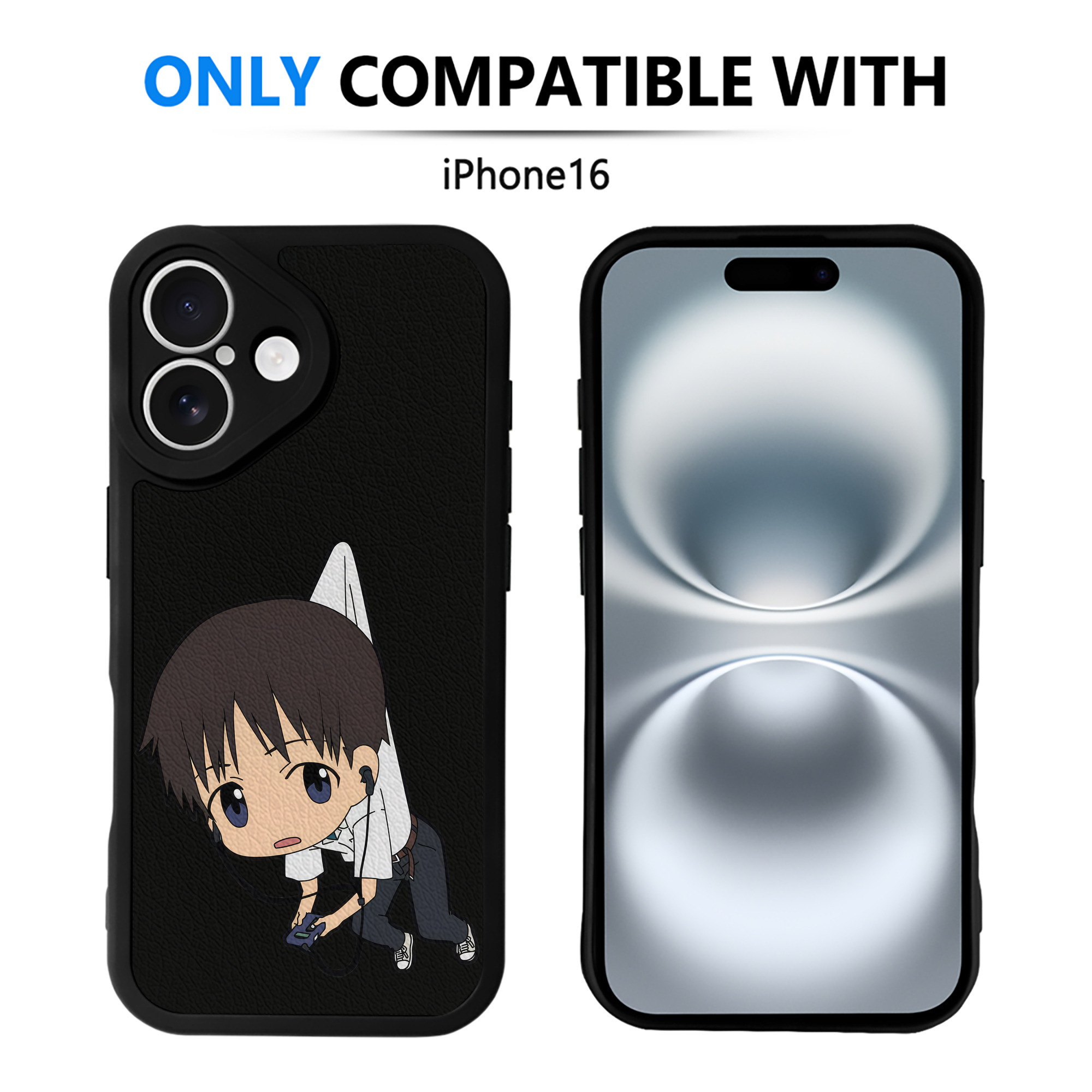 （画像用） EVA 新世紀エヴァンゲリオン 【iPhone 16シリーズ対応】シリコンスマホケース（レザー調） 材質：シリコン